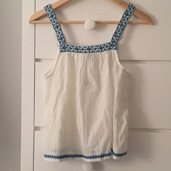 NWT Aerie embroidered sleeve tank top - Picture 3 of 3